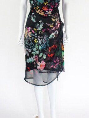 Vivienne Westwood Silk floral pencil skirt romantic soft IT42